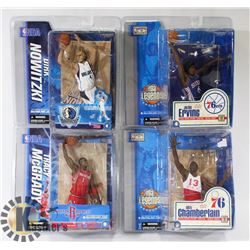 LOT OF 4 ASSORTED MCFARLANE BASKETBALL FIGURES