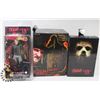 Image 1 : LOT OF 3 HORROR, 2 JASON VORHEES ACTION FIGURE