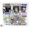 Image 1 : LOT OF 6 ASSORTED FUNKO POP VINYL FIGURES.