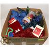 Image 1 : LARGE BOX OF CHRISTMAS ITEMS INCL. LED