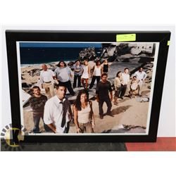 LOST CAST PICTURE     18" X 20"