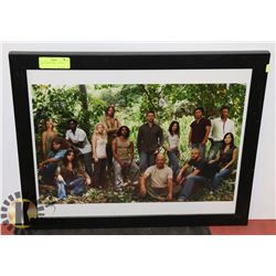 LOST CAST PICTURE     18" X 20"