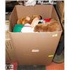 Image 1 : XL BOX OF ASSORTED STUFFED ANIMALS