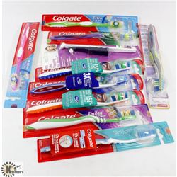 BAG OF ASSORTED TOOTHBRUSHES - ON CHOICE