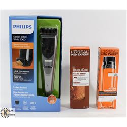 BAG WITH PHILIPS SERIES 3000 BEARD TRIMMER WITH