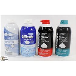 BAG OF GILLETTE SHAVING CREAMS - ON CHOICE