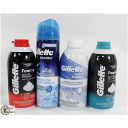 BAG OF GILLETTE SHAVING CREAMS - ON CHOICE