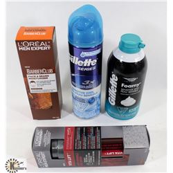 BAG OF SHAVING CREAM AND LOREAL MOISTURIZERS - ON
