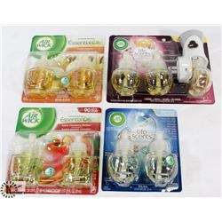 BAG OF ASSORTED AIR WICK AIR FRESHENERS -ON CHOICE