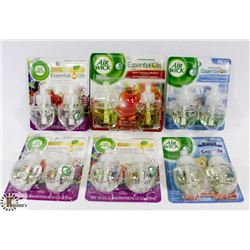 BAG OF ASSORTED AIR WICK AIR FRESHENERS -ON CHOICE