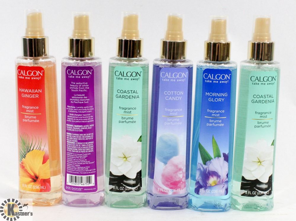 BAG OF ASSORTED CALGON FRAGRANCE MISTS ON CHOICE