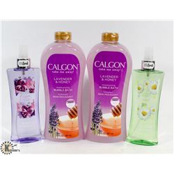 BAG OF CALGON BUBBLE BATH AND BODY FANTASIES