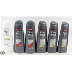 BAG OF ASSORTED DOVE SHAMPOOS - ON CHOICE