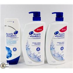 BAG OF ASSORTED HEAD AND SHOULDERS SHAMPOO AND