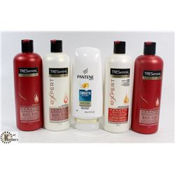 BAG OF PANTENE PRO V AND TRESEMME SHAMPOOS AND