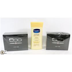 BAG WITH 500 BRAND FOR HIM COLOGNE WITH