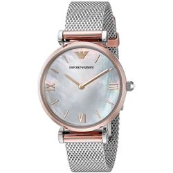 NEW EMPORIO ARMANI 2-TONE MOTHER OF PEARL DIAL