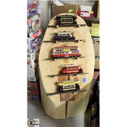 CUSTOM WOODWORKS TRAIN DISPLAY