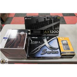 LOT OF ASSORTED ELECTRONICS INCL CORSAIR AX12000,
