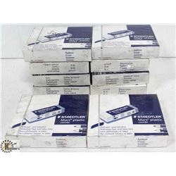 10 BOXES OF STAEDTLER ERASERS. 20 PER BOX.