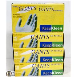 4 BOXES OF KEEP KLEEN NITRILE SIZE XL MEDICAL EXAM