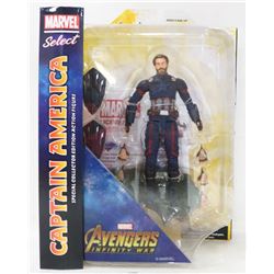 MARVEL SELECT CAPTAIN AMERICA ACTION FIGURE.