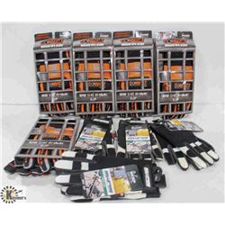 LOT OF ASSORTED SIZE SMALL WORK GLOVES. INCLUDES