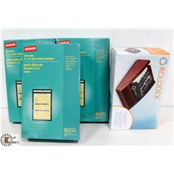 3 BOXES OF HEAVY DUTY 5X8 JOB TICKET HOLDERS.