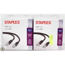 2 BOXES OF CAT6 CABLE. 100' PER BOX.