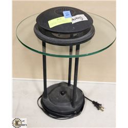 SHOWHOME: BLACK HALOGEN DESK/TABLE LAMP (WORKING)