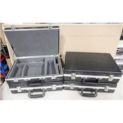 4 BRIEF CASES W/ PADDED FOAM INTERIOR