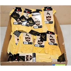 LARGE BOX OF WATSON GENUINE DEER SKIN SIZE LARGE