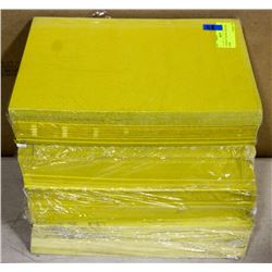 4 PACKS OF YELLOW CARD STOCK PAPER.
