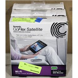 LOT OF 3 GOFLEX SATELLITE MOBILE WIRELESS STORAGE.