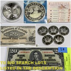 FEATURED COINS AND CURRENCY