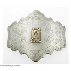 1884 Jack Dempsey Non Pareil Boxing Belt Buckle 1884 Jack Dempsey (Non Pareil) vs. George Fulljames 