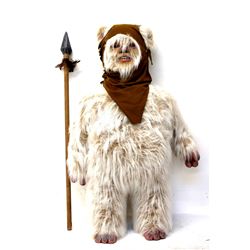 Star Wars Return of the Jedi - A replica life size Ewok display prop made from solid foam and rubber