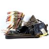 Image 1 : Four pairs of boots, a belt and a native American chief headdress from various productions including