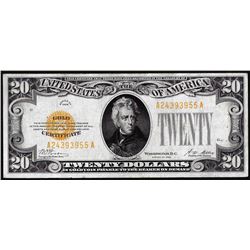 1928 $20 Gold Certificate Note