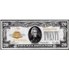Image 1 : 1928 $20 Gold Certificate Note