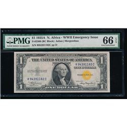 1935A $1 North Africa Silver Certificate PMG 66EPQ