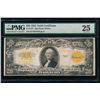 Image 1 : 1922 $20 Gold Certificate PMG 25
