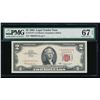 Image 1 : 1963 $2 Legal Tender STAR Note PMG 67EPQ