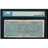 Image 2 : 1864 $10 Confederate States of America Note PMG 58