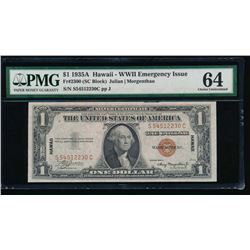 1935A $1 Hawaii Silver Certificate PMG 64