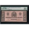 Image 1 : 1862 $1 Confederate States of America Note PMG 55EPQ