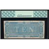 Image 2 : 1864 $10 Confederate States of America Note PCGS 61PPQ