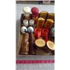 Image 2 : LOT OF SALT & PEPPER SHAKERS