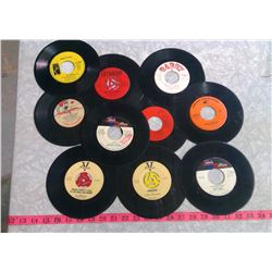 LOT OF 10 ASSORTED RECORDS