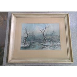 TWO PICTURES (26" X 22" -- 28.5" X 23")